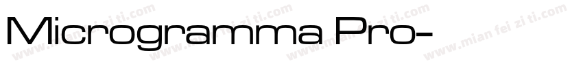Microgramma Pro字体转换